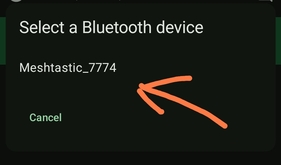 Избор на нод за Bluetooth свързване